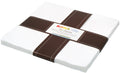 Kona Cotton Solids White 10in Squares 42pc