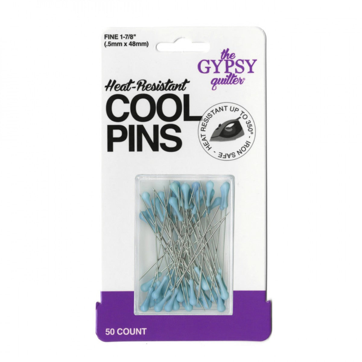 The Gypsy Quilter Cool Pins Bohemian Blue - 50pc