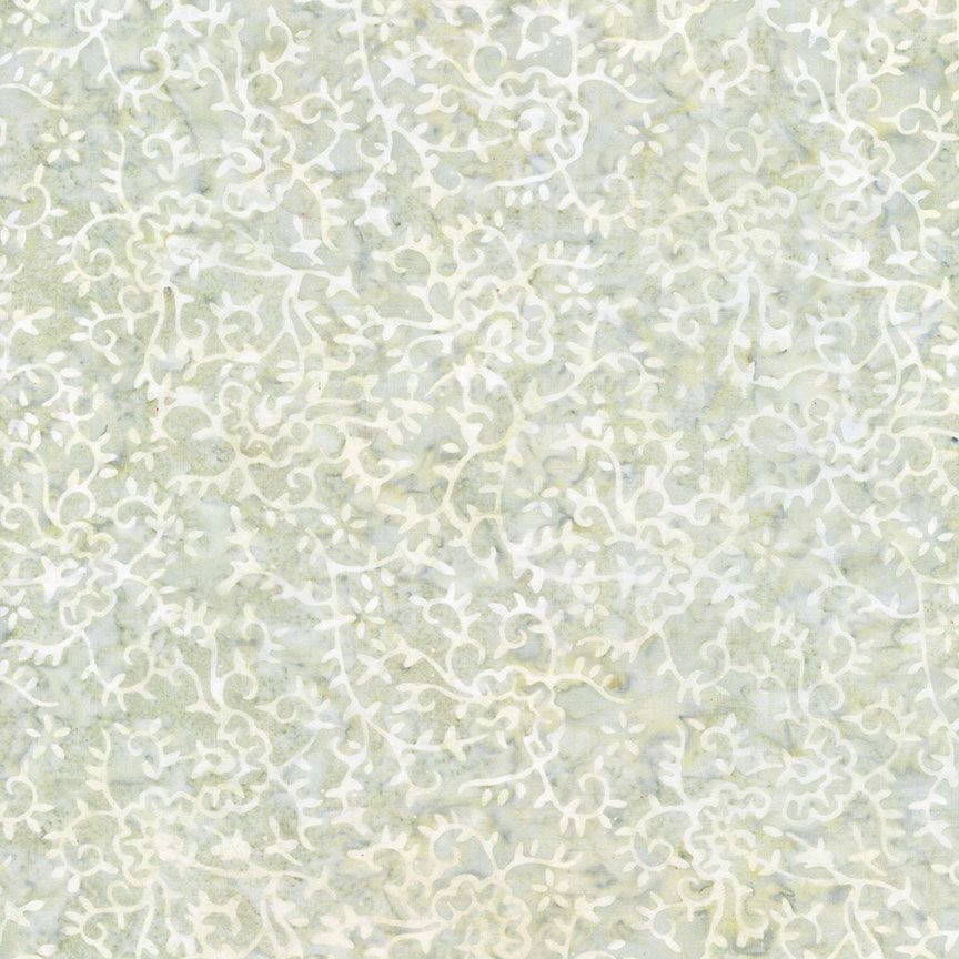 Timeless Treasures - Tonga Batiks - Stormy Sea - Mist Sprigs -1/2 Yard