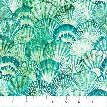 Vitamin Sea Packed Clam Shells Turquoise Multi