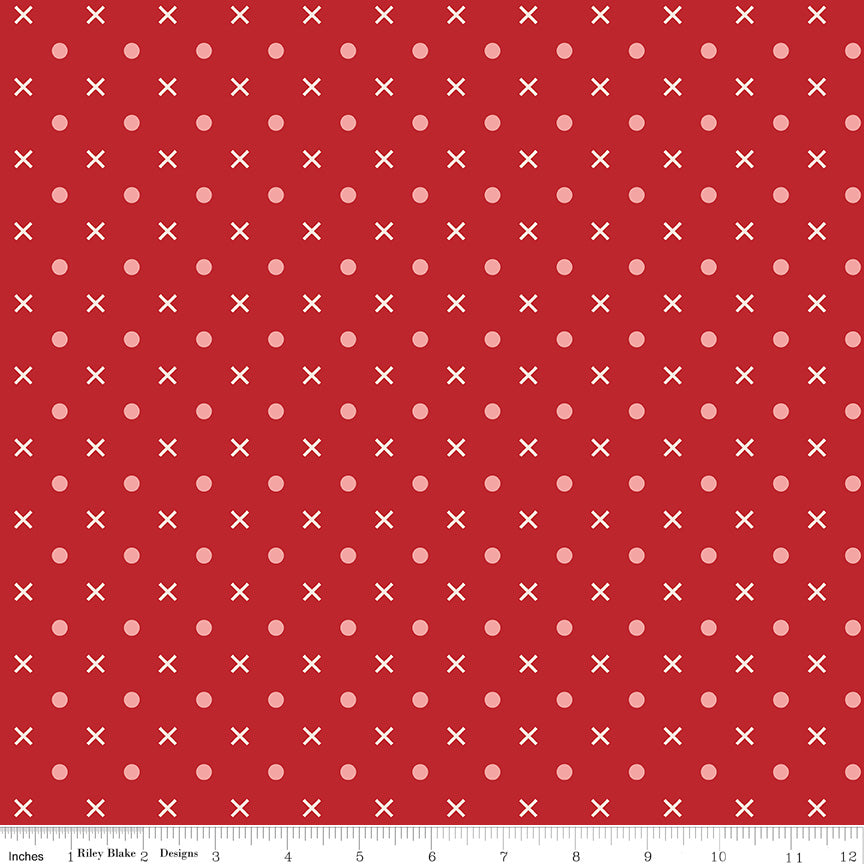 Bee Dots 107/108" Wideback Schoolhouse by Riley Blake Designs - 1/2 Yard