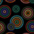 Black Winter Fleece Medallion by Windham - 1/2 Yard