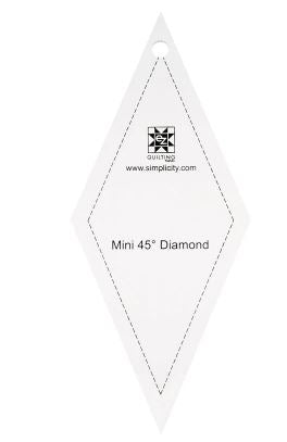 EZ Quilting Jelly Roll Ruler: Mini 45 degree Diamond