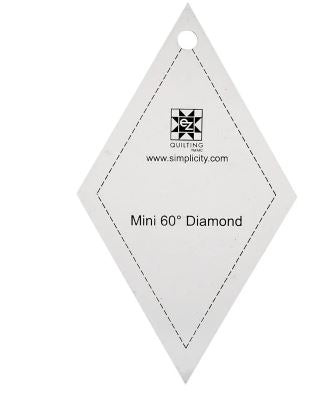 EZ Quilting Jelly Roll Ruler: Mini 60 degree Diamond