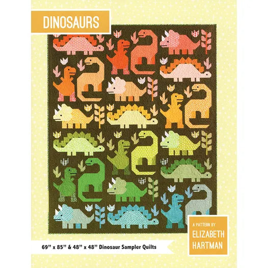 Dinosaurs Quilt Pattern by Elizabeth Hartman