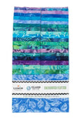 Enchanted Flutter Batiks 2.5" Strips by Lumin Fabrics for Island Batik