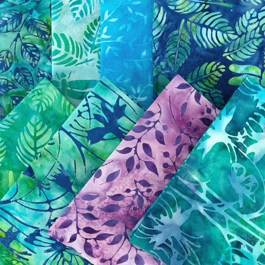 Enchanted Flutter Batiks 2.5" Strips by Lumin Fabrics for Island Batik