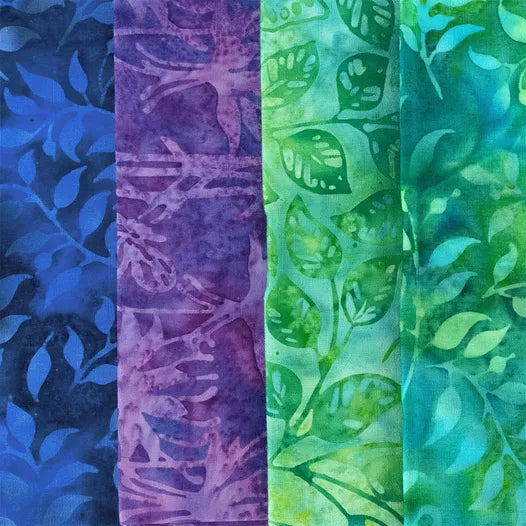 Enchanted Flutter Batiks 2.5" Strips by Lumin Fabrics for Island Batik