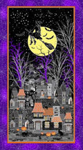 Halloween Spirit - All Hallows' Eve Panel by Greta Lynn for Benartex- 1/2 Yard