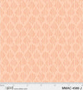 Meandering Macramé by P&B Textiles 4589J Orange or Peach Diamonds for P & B Textiles - 2 Yard Cut