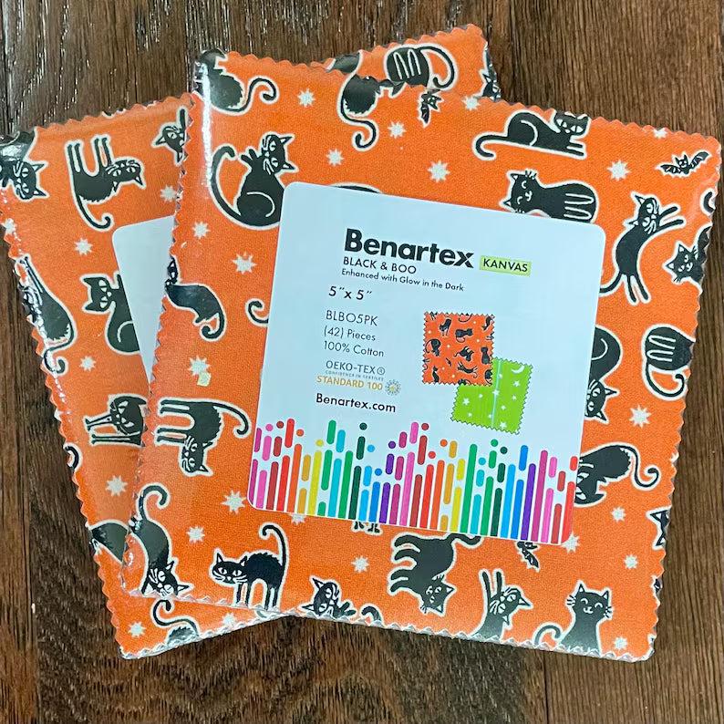 Black & Boo Favorites Glow in the Dark 5" X 5" Squares