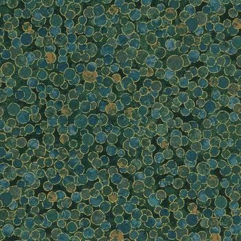 Shimmer Peacock Metallic Fat Quarter Bundle by Deborah Edwards for Northcott - 5