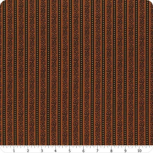 Carolina by Jo Morton - Cheddar Striped Side Fat Quarter 18"X21"