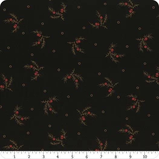 Carolina by Jo Morton - Black and Red Tossing Sprig Fat Quarter 18"X21"
