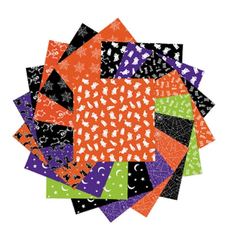 Black & Boo Favorites Glow in the Dark 5" X 5" Squares
