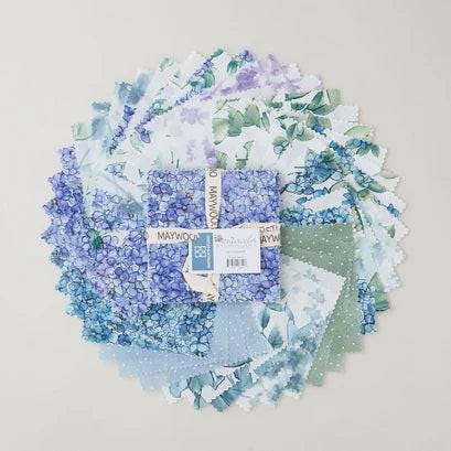 Watercolor Hydrangeas Favorites Charm Pack