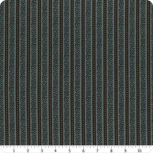 Carolina by Jo Morton - Blue Striped Side Fat Quarter 18"X21"