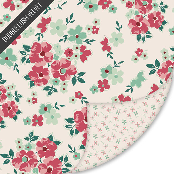 Double Lush Velvet Berry & Sage by Lori Holt for Riley Blake Designs