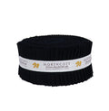 Colorworks Premium Solids Black 2.5" Strip Roll - 40 Pieces by Northcott