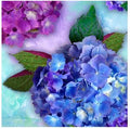 Hydrangea Blooms - lt blue QT Fabrics -  1/2 YARD