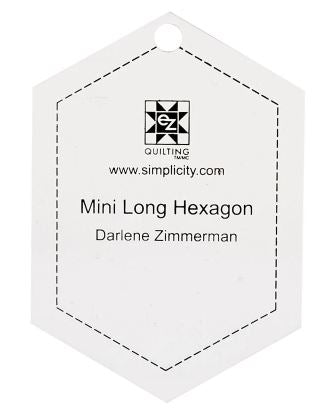 EZ Quilting Jelly Roll Ruler: Mini Long Hexagon