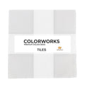 Colorworks Premium Solids Snow 10" Tiles - 42 Pieces by Northcott