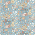 Ocean Oasis Abstract Sand Light Blue
