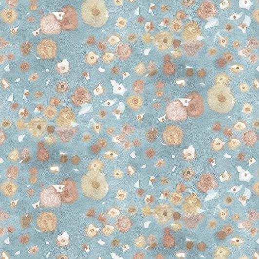 Ocean Oasis Abstract Sand Light Blue