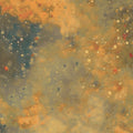Gold Lumiere texture fabric with warm amber, soft blue, and subtle speckles.