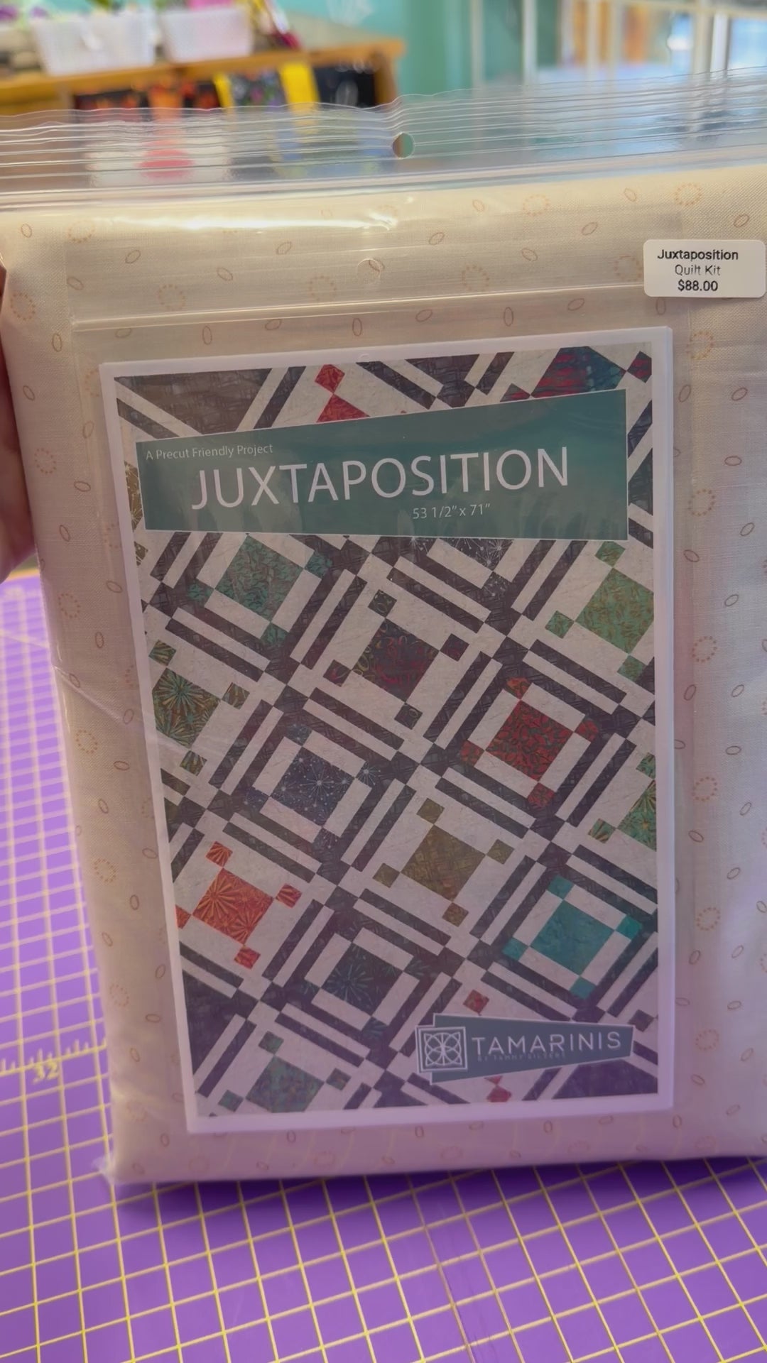 Baked with Love by Lori Holt Juxtaposition Quilt Kit 53 1/2” x 71”