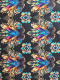 Mystic Owls -Black -1/2 Yard