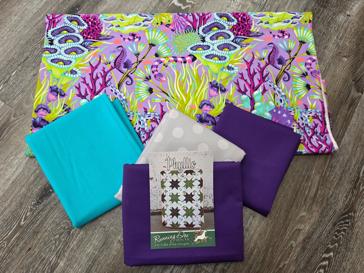 Phyllis Quilt Kit w/ Tula Pink fabric