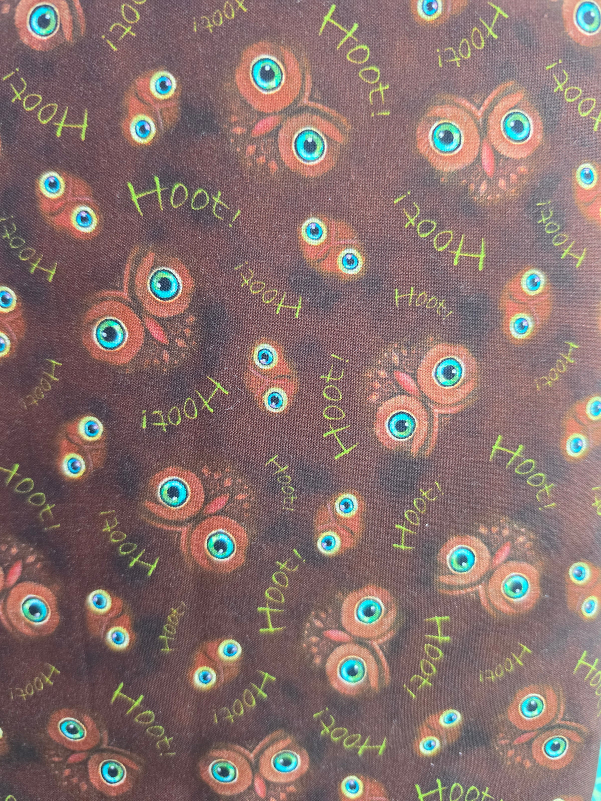 Opulent Owls - Hoot & Owl Eyes -1/2 Yard