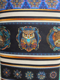 Mystic Owls - Border Stripe -1/2 Yard