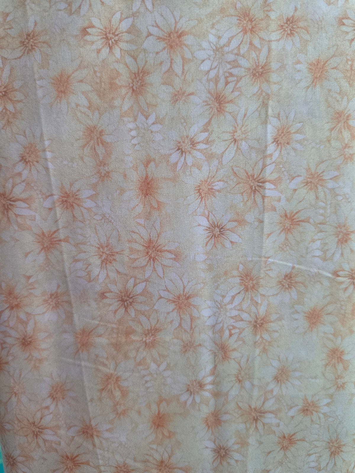 Midnight Blooms Daisies Vanilla -1/2 Yard