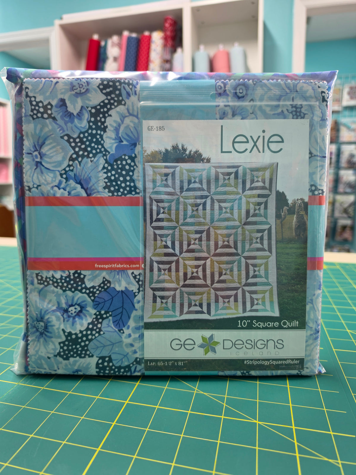 "From the Archives" Collection by Kaffe Fasset for Free Spirit Lexie Quilt Kit 65-1/2"x81"