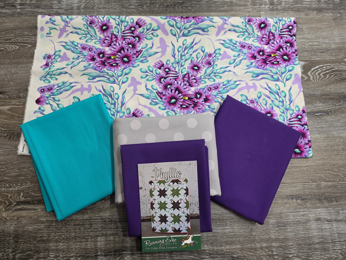 Phyllis Quilt Kit w/ Tula Pink fabric