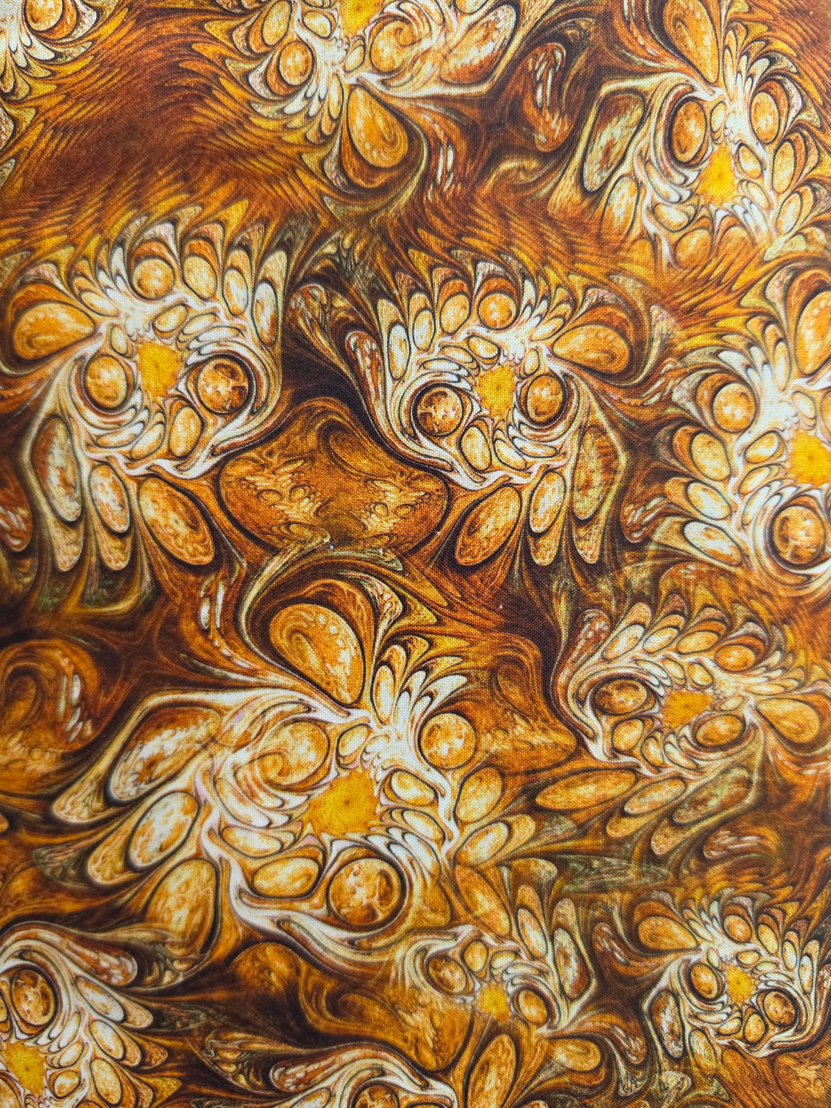 Mystic Owls - Amber -1/2 Yard