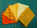 Batik Fat Quarter Bundle - orange/yellow