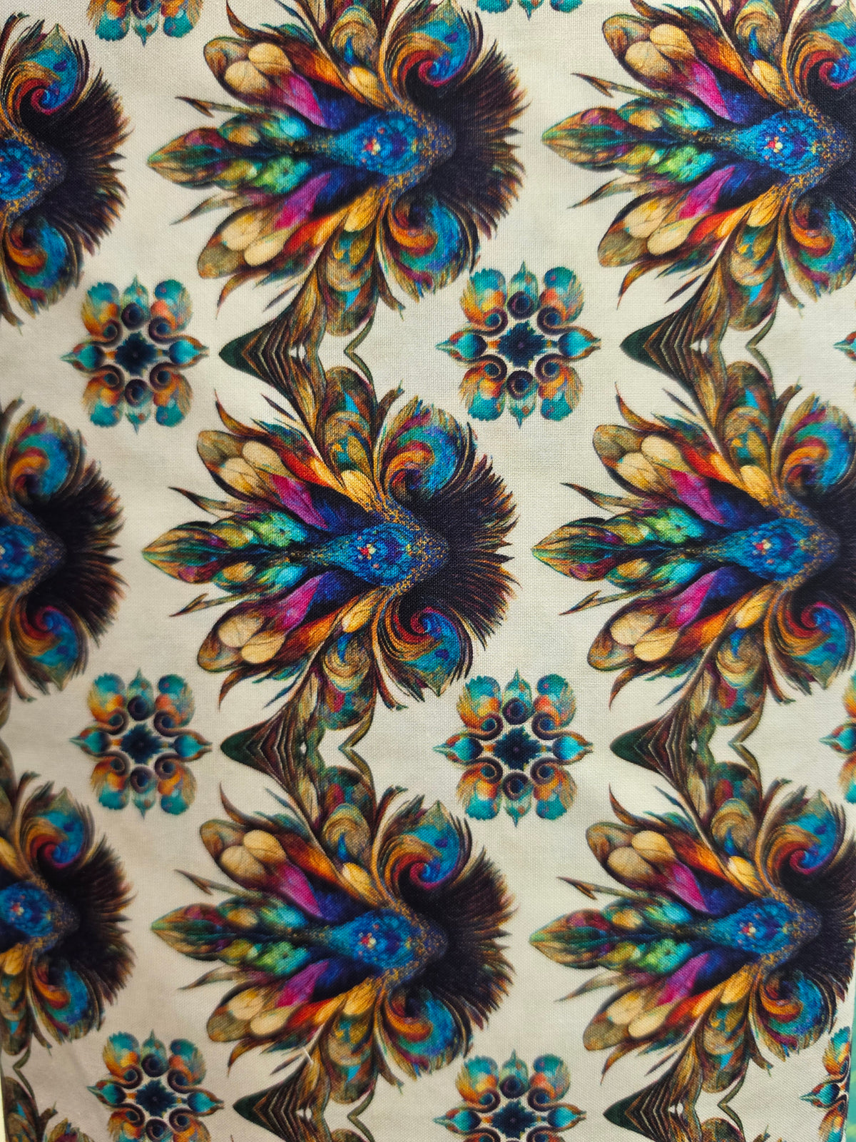 Mystic Owls - Cream -1/2 Yard