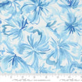 Sunshine and Blue Skies - Water Flower Burst Florals Watercolor - 1/2 Yard