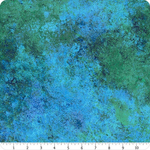 Stonehenge Multi Mixers Blue Lagoon 108 Inch Wide Backing - 1/2 YARD