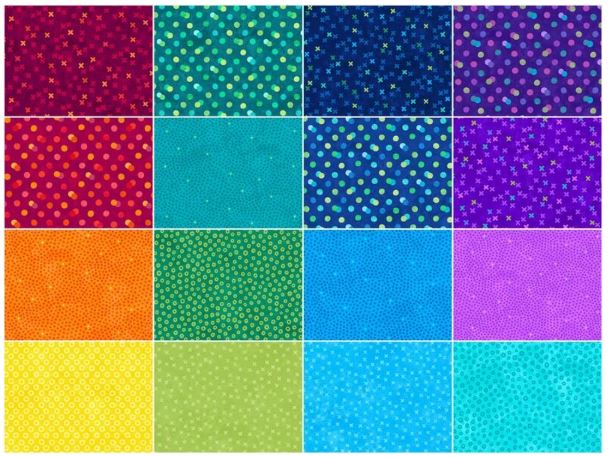 Hugs and Kisses Favorites Chips for Northcott 5" X 5" Square - FLANNEL