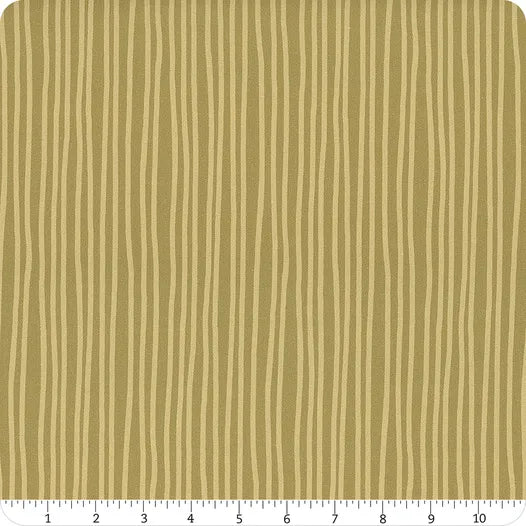 Kelp Honey Stripe Yardage from the The Bees Knees fabric collection by Dear Stella Design  1/2 YARD