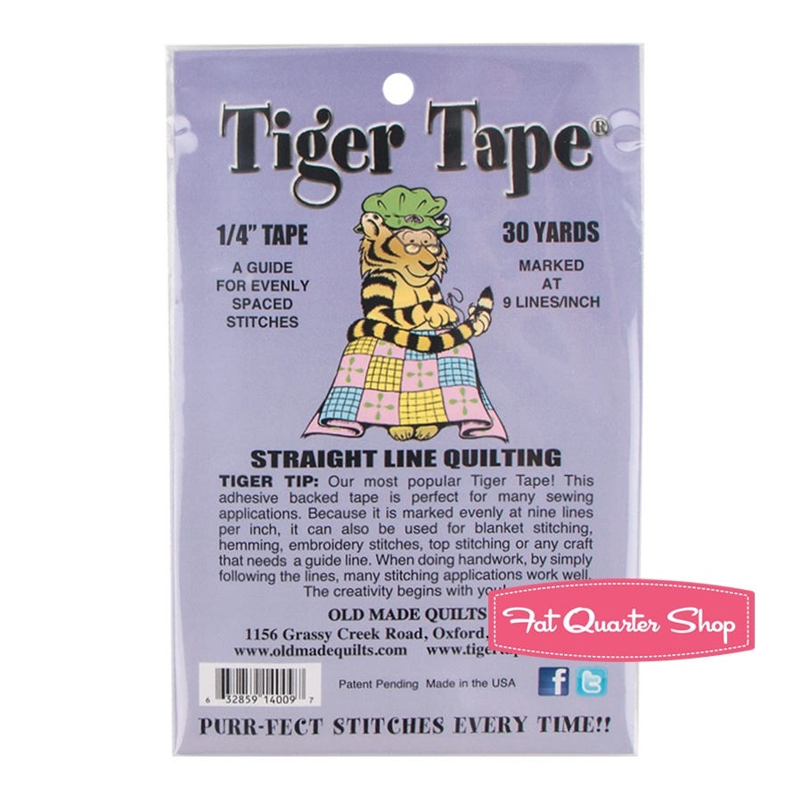Tiger Tape 1/4in – 9 Lines per Inch